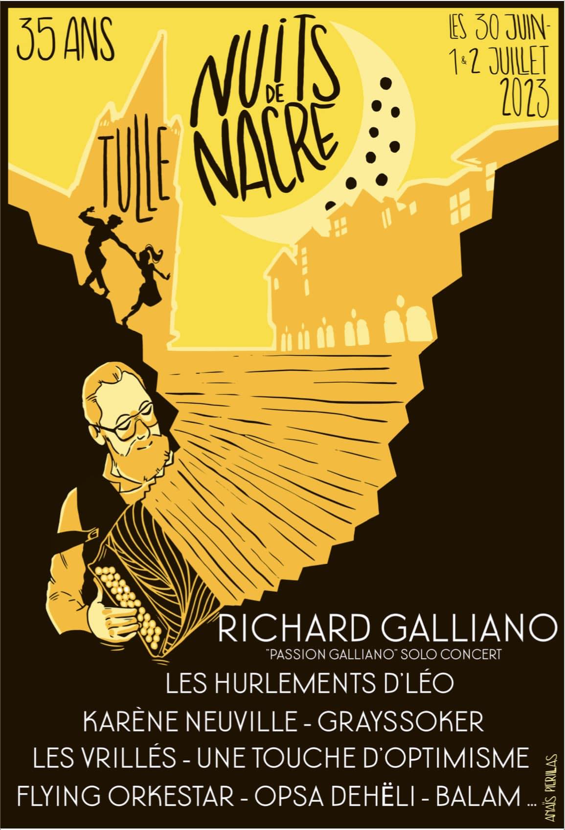 Affiche Festival des Nuits de Nacre 2023