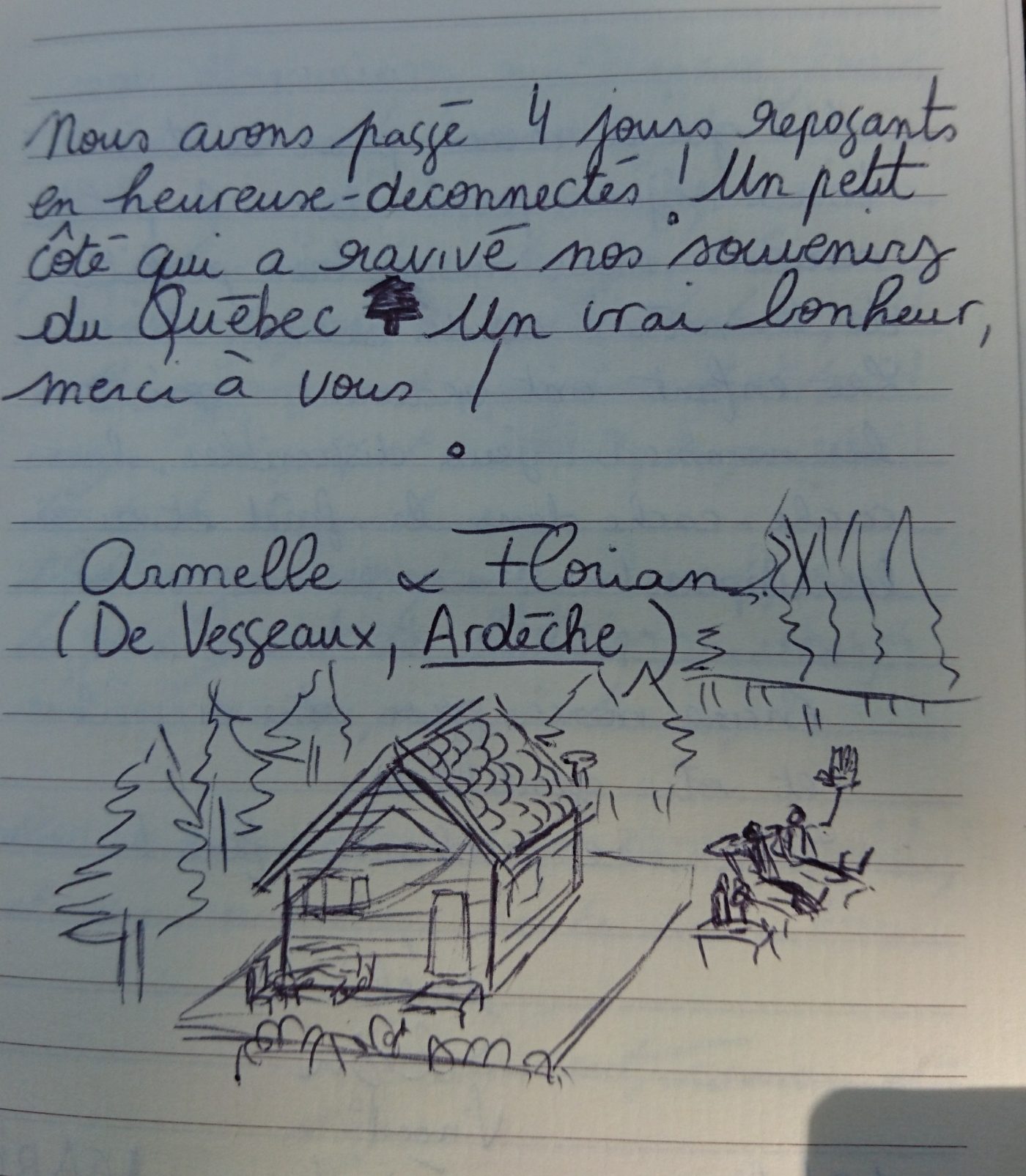 Petit moment de bonheur,Remerciement