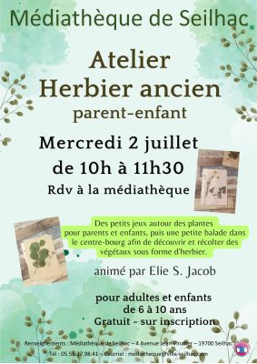 AFFICHE Herbier – 02 juillet