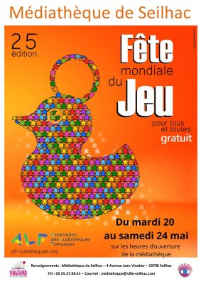 AFFICHE fete du jeu 2025 – semaine du 20 au 24 mai 2025