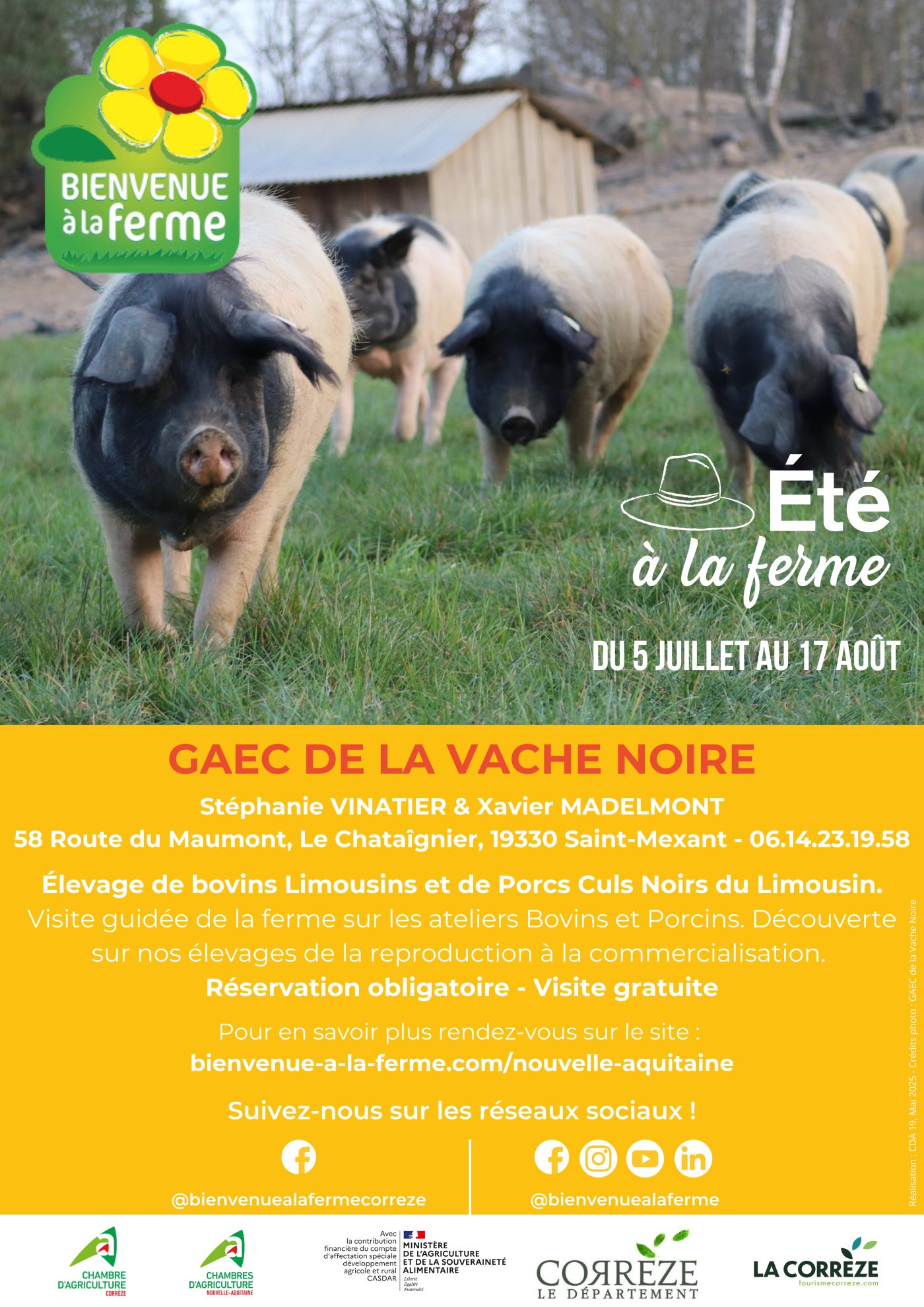 AFFICHE BAF ÉTÉ – PRODUCTEURS – GAEC DE LA VACHE NOIRE