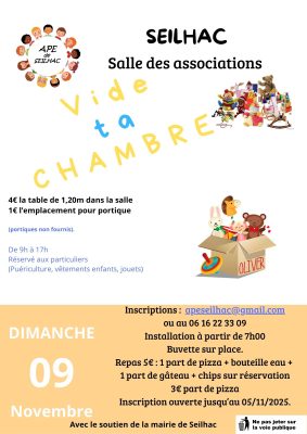 Vide ta chambre 2025 – 1